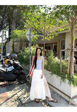 white sheath cake dress