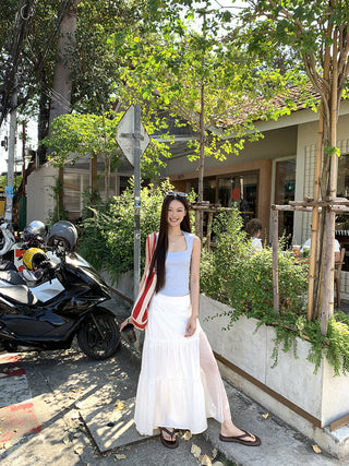 white sheath cake dress