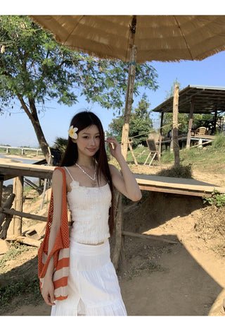 white sheath cake dress