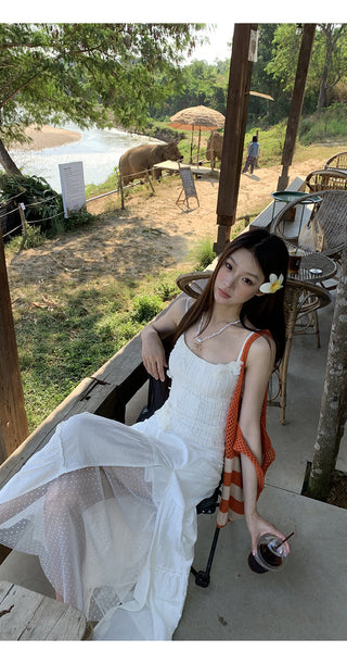 white sheath cake dress