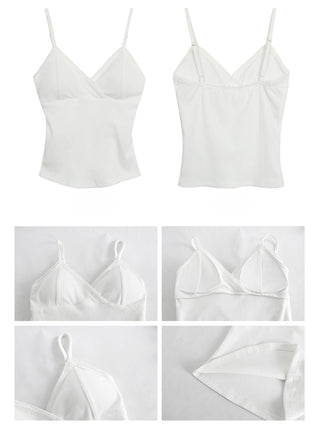 white V-neck camisole