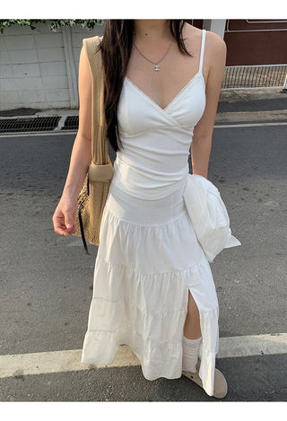 white V-neck camisole