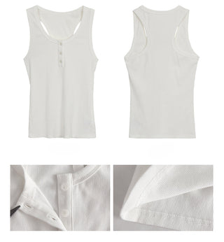 white Korean camisole