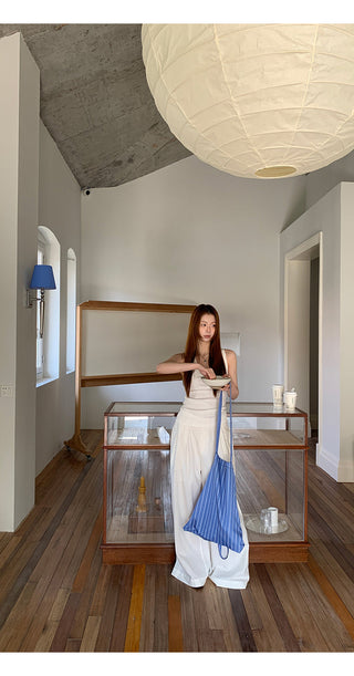 white Korean camisole