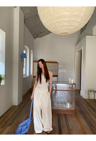 white Korean camisole