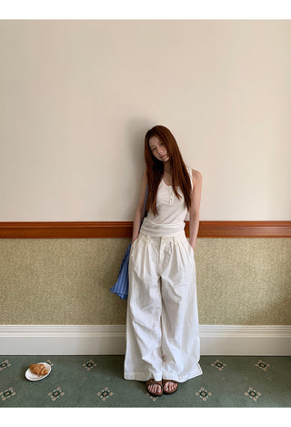 white Korean camisole