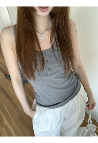 white Korean camisole