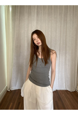 white Korean camisole