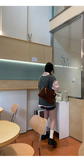 dark gray culotte skirt