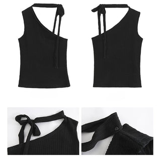 black crossbody camisole