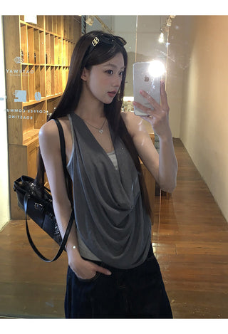gray fake two-piece