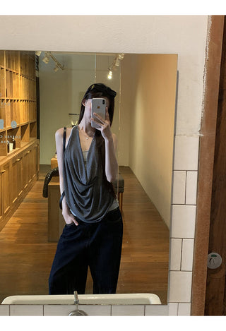 gray fake two-piece
