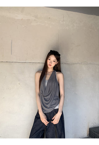 gray fake two-piece