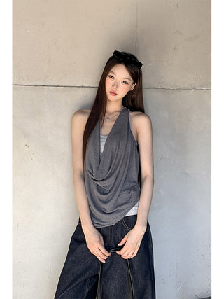 gray fake two-piece