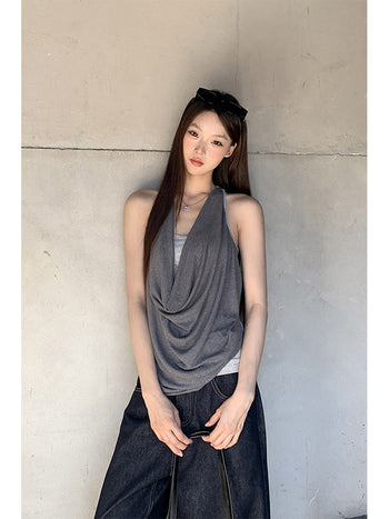 gray fake two-piece