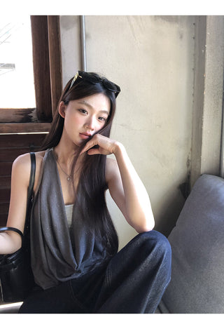 gray fake two-piece