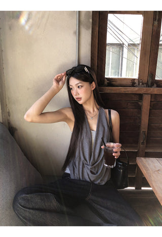 gray fake two-piece