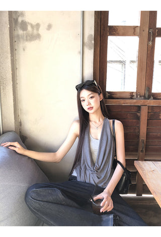 gray fake two-piece