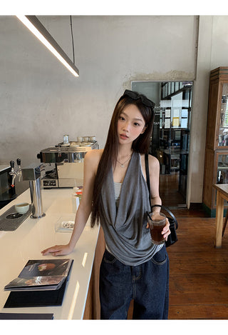 gray fake two-piece