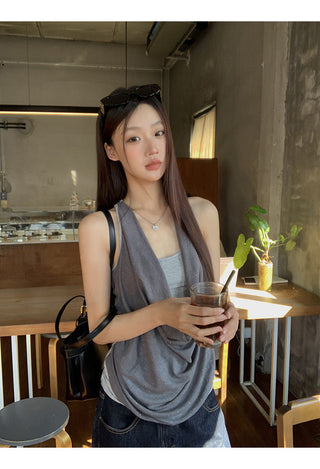 gray fake two-piece
