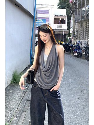 gray fake two-piece