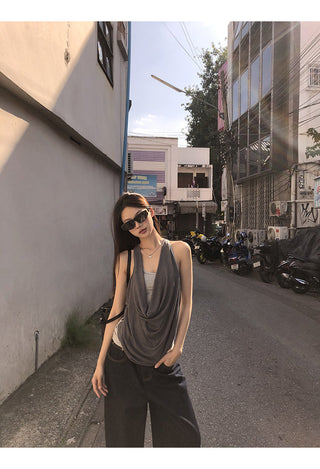 gray fake two-piece