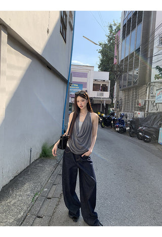 gray fake two-piece