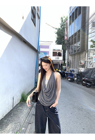 gray fake two-piece