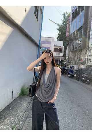 gray fake two-piece