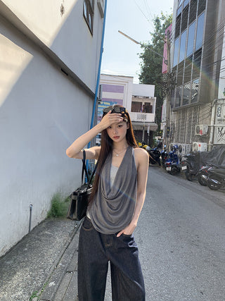gray fake two-piece