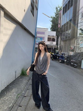 gray fake two-piece