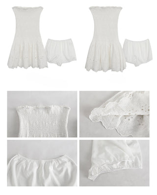 white slim dress