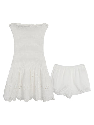 white slim dress