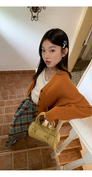 plaid pleated skirt