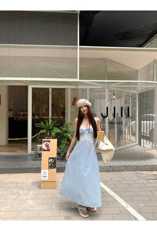 blue plaid dress 01