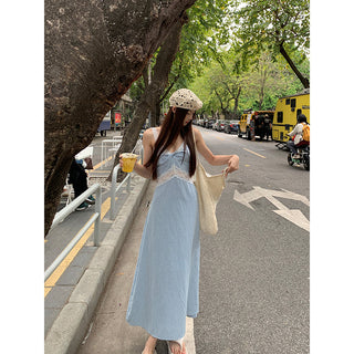 blue plaid dress 01