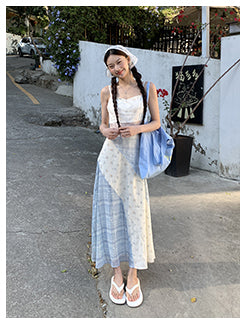 floral A-line dress