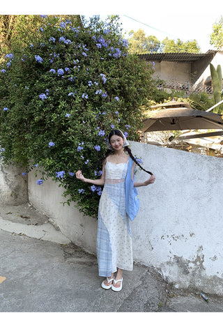 floral A-line dress