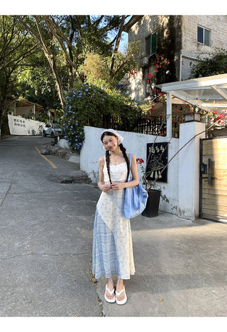 floral A-line dress