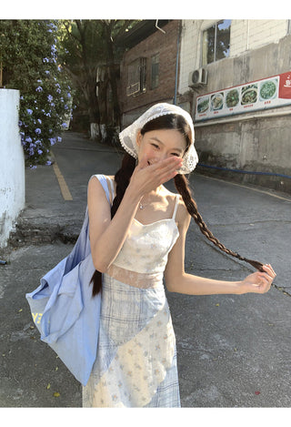 floral A-line dress