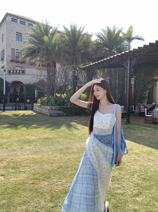 floral A-line dress