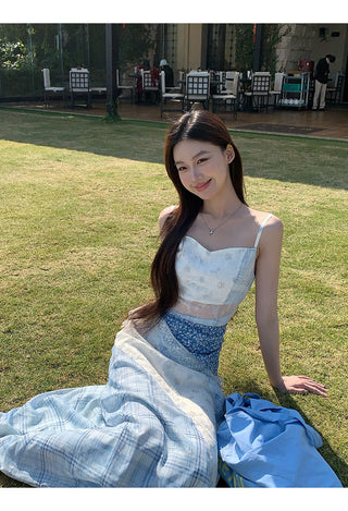 floral A-line dress