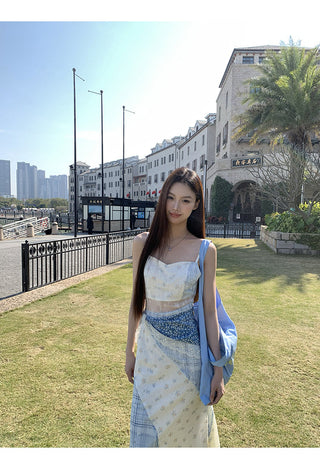 floral A-line dress