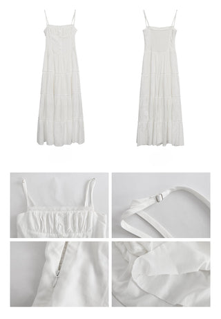 white A-line dress 01