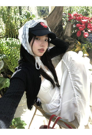 white A-line dress 01
