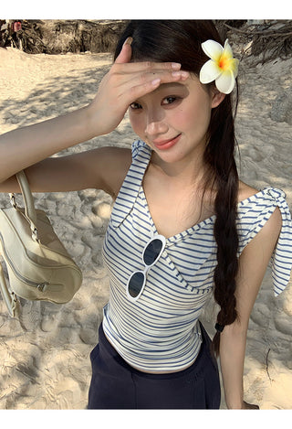 striped wool camisole