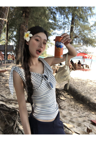 striped wool camisole