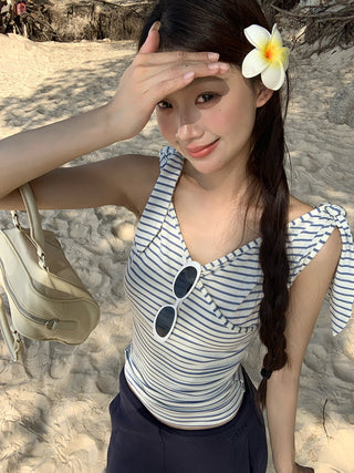 striped wool camisole