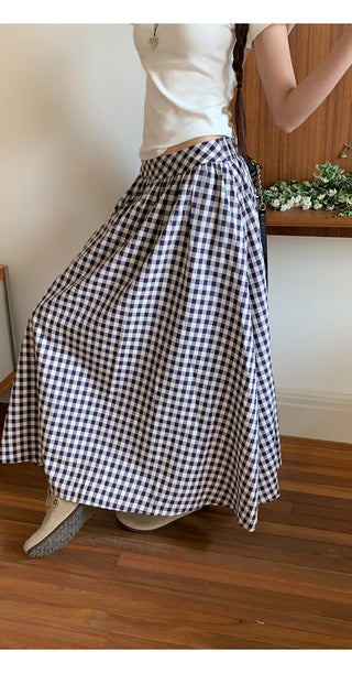 red plaid dress