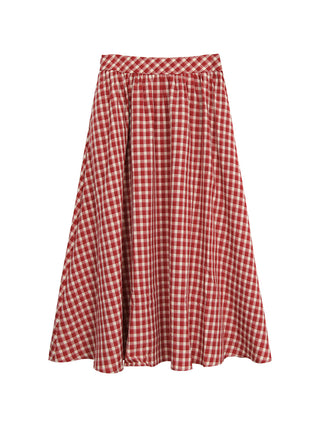 red plaid dress